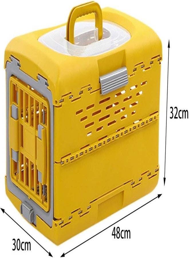 BohoBark Premium Collapsible Design for Cats and Dogs - Portable Kennel for Small Pets - Indoor/Outdoor Yellow - Image 2